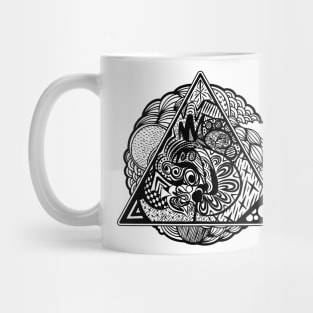 Triangular Doodle Mug